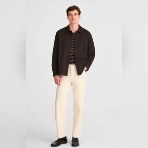 Madewell Mens Cotton Poplin Overshirt Mocha Brown Button Down Shirt XXL